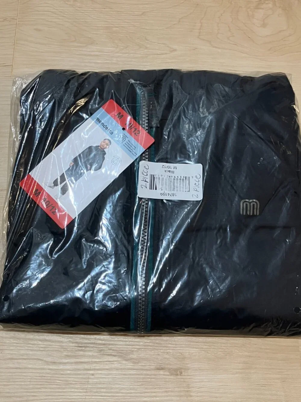 NWT Mondetta Youth Packable Splash Rain Jacket & Pant Set - M (10/12)